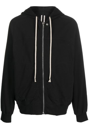 Rick Owens zip-up cotton hoodie - Nero