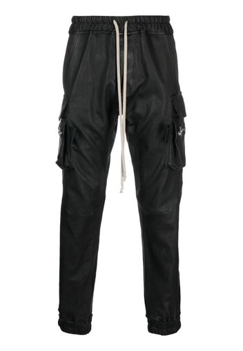 Rick Owens drawstring-waist drop-crotch trousers - Nero