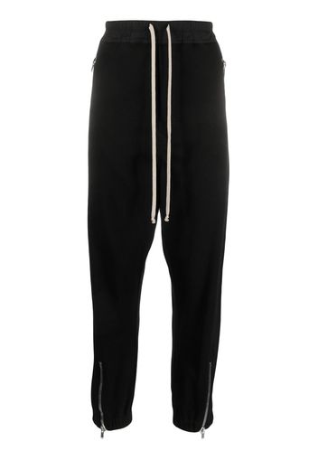 Rick Owens Tecuatl stretch-cotton track pants - Nero