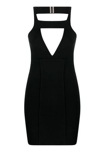 Rick Owens cut-out bodycon mini dress - Nero