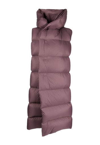 Rick Owens Luxor quilted hooded gilet - Viola