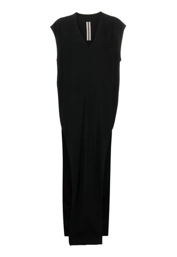 Rick Owens V-neck floor-length dress - Nero