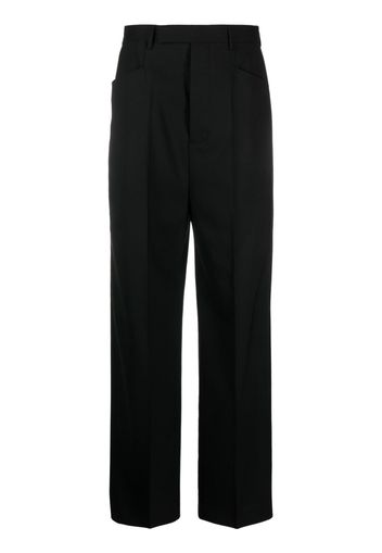 Rick Owens straight-leg wool tailored trousers - Nero