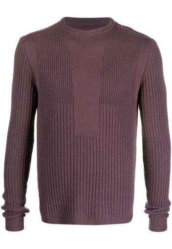 Rick Owens ribbed crew-neck jumper - Viola