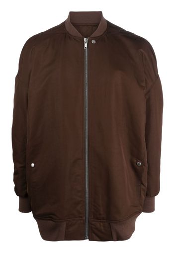 Rick Owens zip-up virgin-wool jacket - Marrone