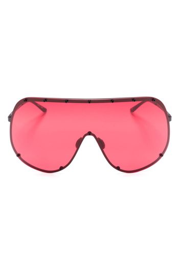 Rick Owens shield-frame tinted sunglasses - Nero