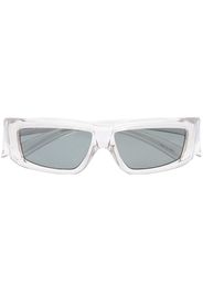 Rick Owens rectangle-frame sunglasses - Grigio