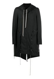 Rick Owens oversized pocket hooded parka - Nero