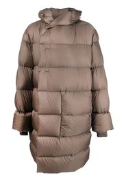 Rick Owens feather-down padded coat - Marrone