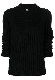 Rick Owens long-sleeve knitted top - Nero