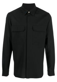 Rick Owens concealed-front shirt jacket - Nero