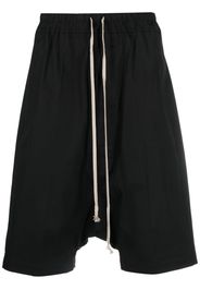 Rick Owens drop-crotch bermuda shorts - Nero