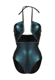 Rick Owens iridescent-effect cut-out swimsuit - Nero