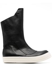 Rick Owens round-toe leather boots - Nero