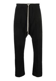 Rick Owens drop-crotch drawstring trousers - Nero