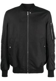 Rick Owens Bomber con colletto stile baseball - Nero