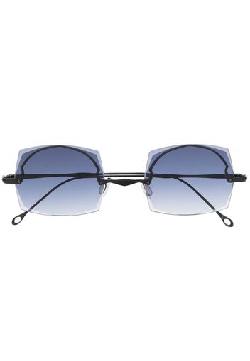 Rigards rimless square-frame sunglasses - Nero