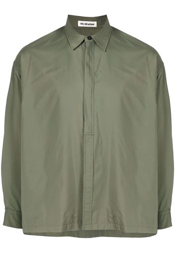 RITO STRUCTURE front placket shirt - Verde