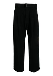 RITO STRUCTURE straight-leg cropped trousers - Nero