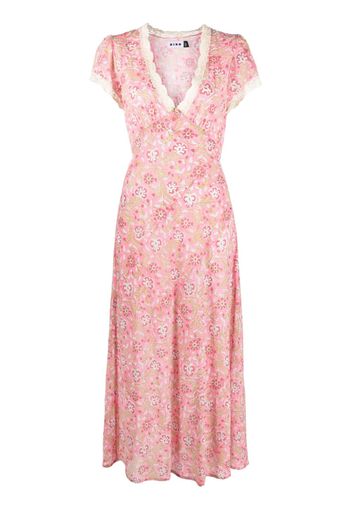Rixo Clarice floral-print midi dress - Rosa
