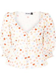 Rixo Palma spot-print blouse - Bianco