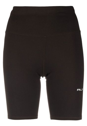 RLX Ralph Lauren Shorts da ciclismo a vita alta - Marrone