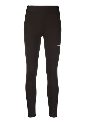 RLX Ralph Lauren Leggings crop con logo - Marrone