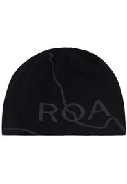 ROA logo-intarsia beanie - Nero