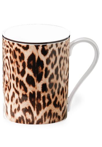 Roberto Cavalli Home Jaguar ceramic mug - Marrone