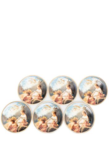 Roberto Cavalli Home Wild Leda-print plate (set of six) - JC018