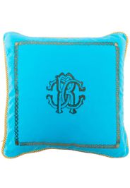 Roberto Cavalli Home Cuscino Venezia con Monogram RC - Blu