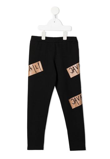 Roberto Cavalli Junior logo-print slim-fit joggers - Nero