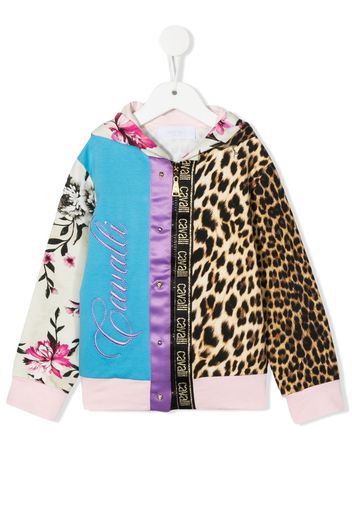 Roberto Cavalli Junior Felpa con stampa - Blu