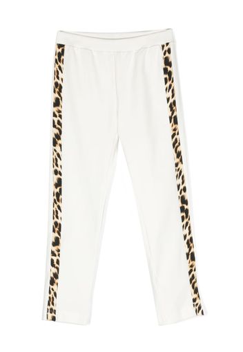 Roberto Cavalli Junior Pantaloni sportivi con stampa - Bianco