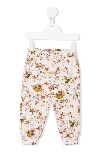 Roberto Cavalli Junior Leggings con stampa a fiori - Rosa