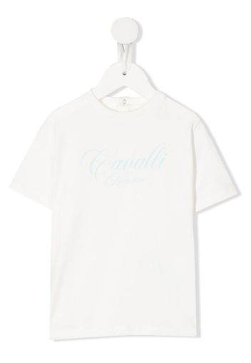 Roberto Cavalli Junior logo-print T-shirt - Bianco