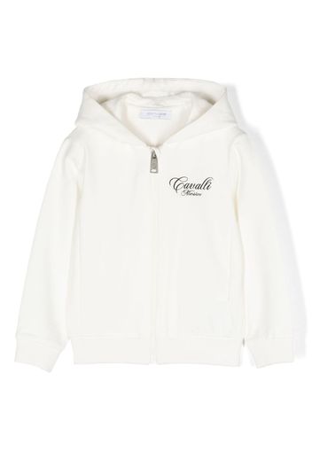 Roberto Cavalli Junior Felpa con cappuccio - Bianco