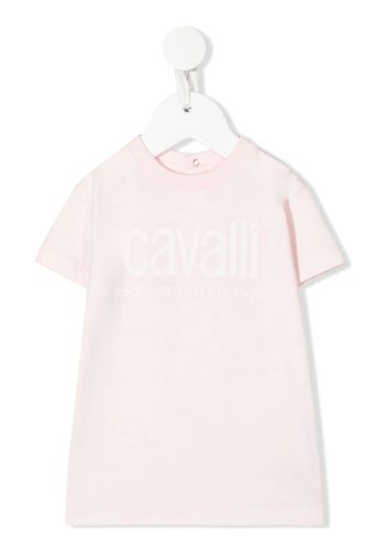 Roberto Cavalli Junior T-shirt con stampa - Rosa
