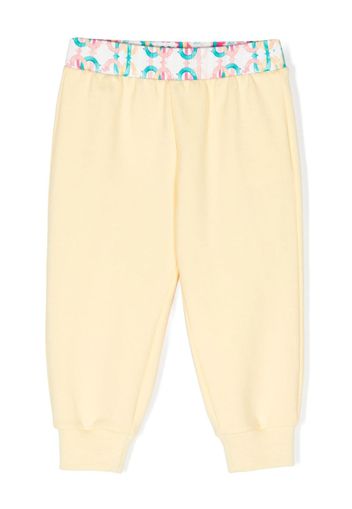 Roberto Cavalli Junior Pantaloni sportivi con monogramma - Giallo