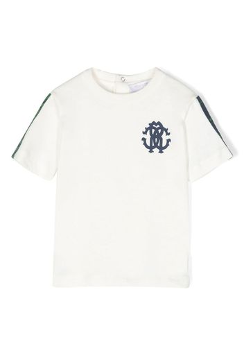 Roberto Cavalli Junior monogram print T-shirt - Bianco