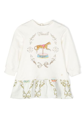 Roberto Cavalli Junior baroque pattern-print dress - 00005