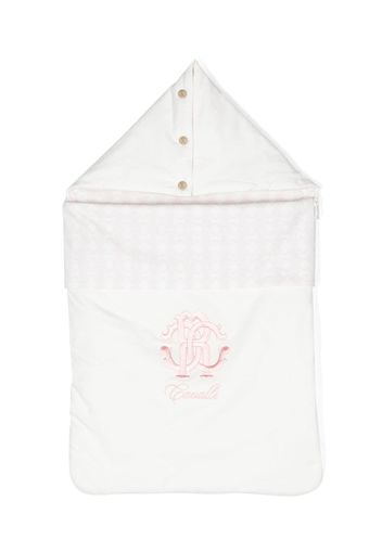 Roberto Cavalli Junior Sacco nanna con stampa monogramma - Bianco