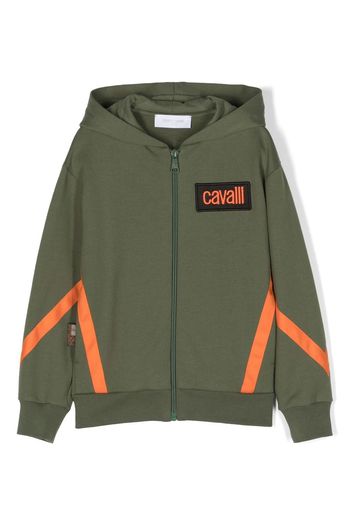 Roberto Cavalli Junior Felpa con cappuccio - Verde