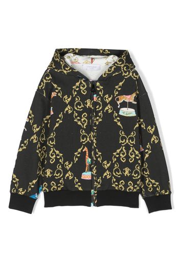 Roberto Cavalli Junior Felpa con stampa - Nero