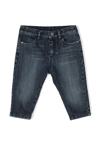 Roberto Cavalli Junior Pantaloni con ricamo - Blu