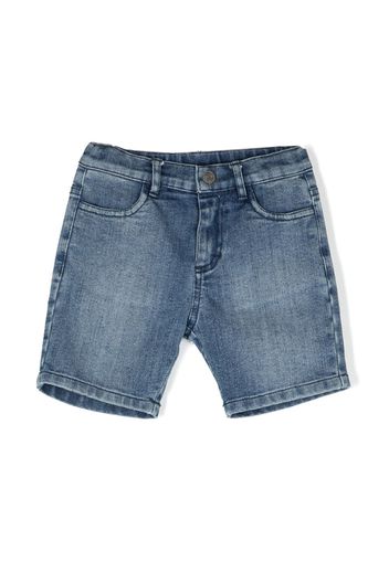 Roberto Cavalli Junior Shorts con ricamo - Blu