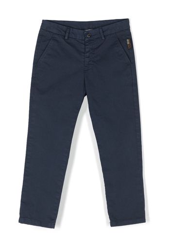 Roberto Cavalli Junior Pantaloni con logo - Blu