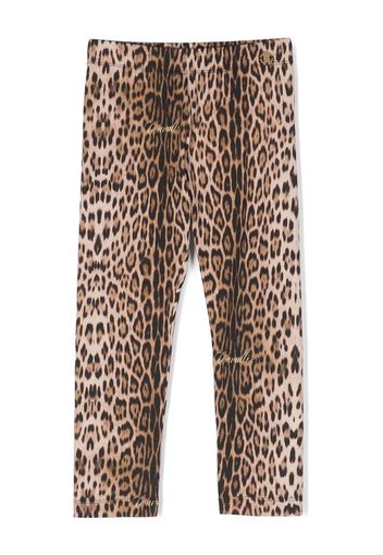 Roberto Cavalli Junior Leggings con stampa - Toni neutri