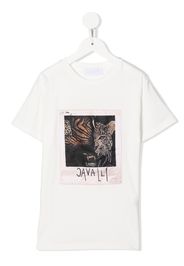 Roberto Cavalli Junior T-shirt con stampa - Bianco