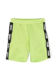 Roberto Cavalli Junior logo-print shorts - Verde